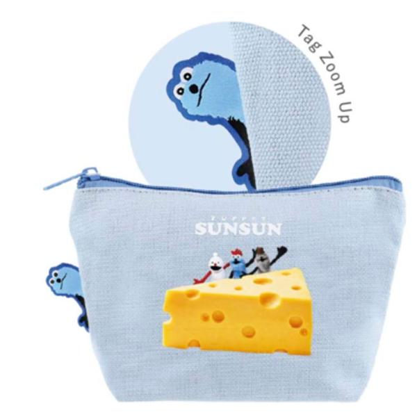 ティPS-5544448CH【送料無料】【パペットスンスン】ぴょこっとポーチ【チーズ】【キャラクター...