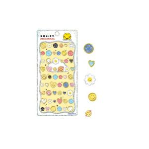 カミ306924 【送料無料】　スマイリー　プチドロップステッカースマイル　ニコちゃん　キャラクター　ステッカー　シール　ワンポイント　プチ　ミニ　文