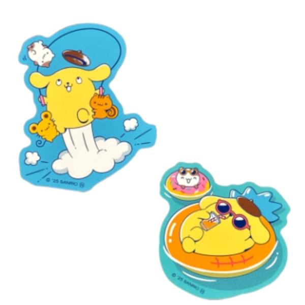 マリPRN-037 日本製　サンリオキャラクターズ　ユニークシリーズ　ステッカー2枚セットダイカット...