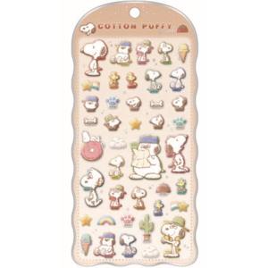クラ135220 スヌーピー　SNOOPY　コットンパフィーシールブラザー　ピーナッツ　ウッドストッ...