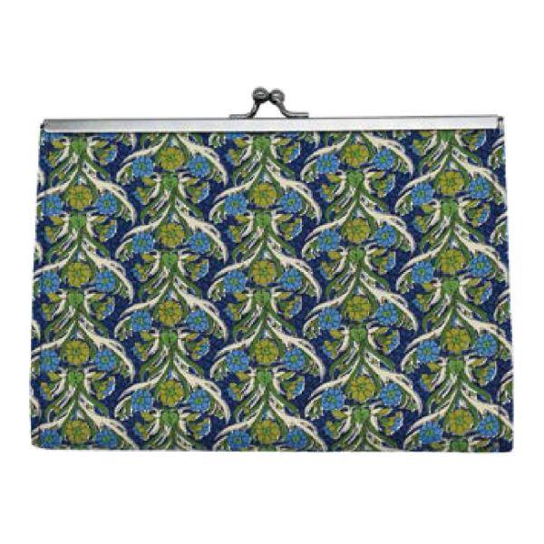 オオGA38-WM01 Ripple　リップル　がま口ジャバラマルチケースブルー　青　Ruby　ポー...