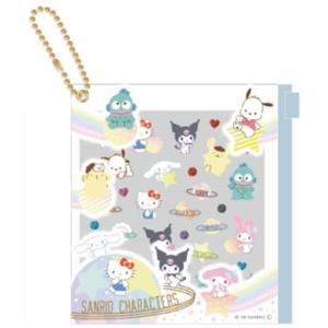 アイK-6355F サンリオキャラクターズ　プチパーツ惑星　ポーチ　ケース　小物入れ　収納　シール　ステッカー　ミニ　デコ　ワンポイント　雑貨　グッズ