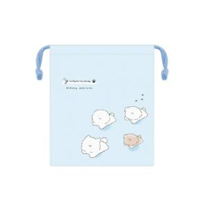 カミ229805 オリジナル　マチ付き巾着YURUWAN　犬　動物　アニマル　ポーチ　ケース　袋　小物入れ　コップ入れ　収納　遠足　アウトドア　雑貨　