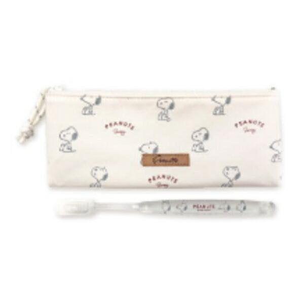 600 【送料無料】　スヌーピー　SNOOPY　歯ブラシポーチアイボリー　DUSKY PALETTE...