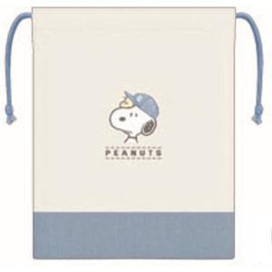 クラ136117 スヌーピー　SNOOPY　マチ付き巾着ピーナッツ　ウッドストック　すぬーぴー　アニメ　キャラクター　ポーチ　ケース　袋　小物入れ　コ