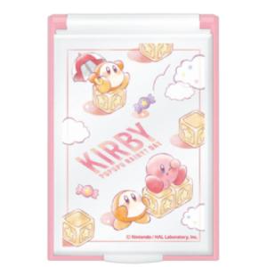 カミ307724 【送料無料】　【日本製】　星のカービィ　カードミラーS　PUPUPU RAINY?DAY　カービィ　ゲーム　カービー　任天堂　鏡　折