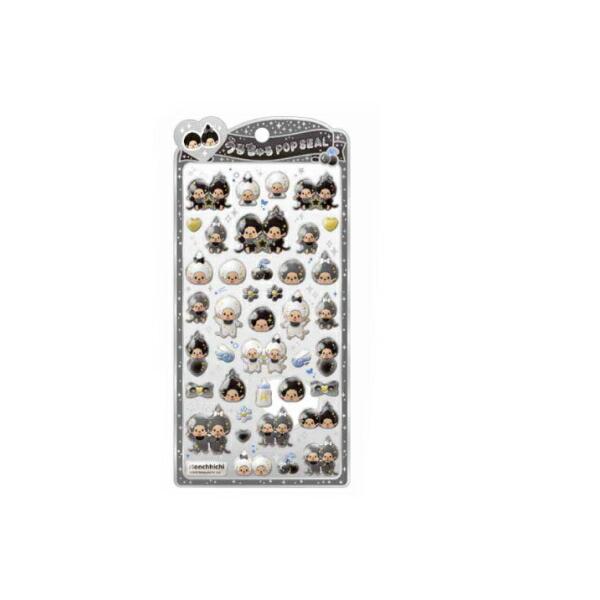 クラ137333 【送料無料】　モンチッチ　うるちゅるポップシールモノトーン　キャラクター　ステッカ...