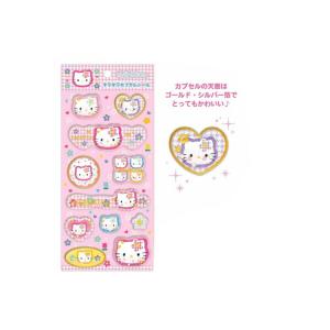 ケイKT-KCP-KA 【10個セット】　【セット】　【セット商品】　サンリオキャラクターズ　キラキラカプセルシールカオハナ　ハローキティ　シール　ス