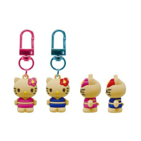 ケイKT-PK-HIA 【送料無料】　サンリオキャラクターズ　PVCペアキーホルダー日焼けA　ハロー...