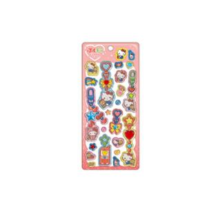 クラ137731 【送料無料】　【10枚セット】　【セット】　【セット商品】　サンリオキャラクターズ　ぷくキラチャームステッカーハローキティ　ステッカ
