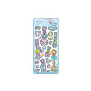 クラ137735 【10枚セット】　【セット】　【セット商品】　サンリオキャラクターズ　ぷくキラチャームステッカーシナモロール　ステッカー　シール　ミ