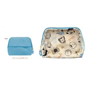 カミ232102 スヌーピー　SNOOPY　ティッシュポーチPOP GANG！　ピーナッツ　ウッドス...