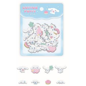クラ139411 【10枚セット】　【セット】　【セット商品】　サンリオキャラクターズ　コットンパフィーシールフレークシナモロール　ステッカー　シール