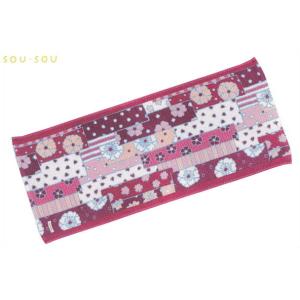 FM6165004400【日本製】【今治】【SOUSOU】フェイスタオル【桜づくし】【今治タオル】【タオル】【そうそう】【SOU・SOU】【たおる】【