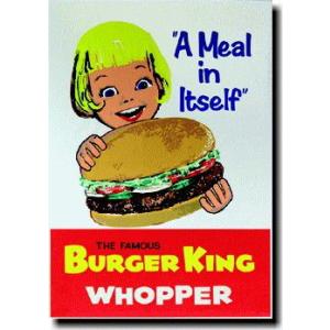 バーガーキング【BURGER KING】【女の子】ポスター！アメリカ〜ンなポスターが勢揃い！お部屋を...