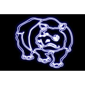 【ネオン】サイ【さい】【RHINO】【アニマル】...の商品画像