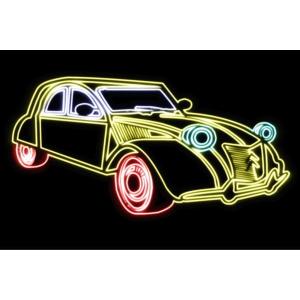 ネオン 車 75 くるま クルマ カー Car 自動車 ディーラー 旧車 アメ車 外車 ネオンライト 電飾 Led ライト 57zak048 いしだ屋