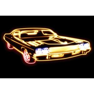 くるま 車 自動車 79 旧車 クルマ Car カー 外車 ネオンライト アメ車 ネオン ディーラー 電飾 Led ライト 57zak052 いしだ屋