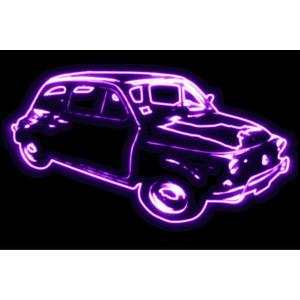 くるま カー クルマ Car 自動車 車 87 ディーラー 旧車 ネオン 外車 アメ車 ネオンライト 電飾 Led ライト 57zak060 いしだ屋