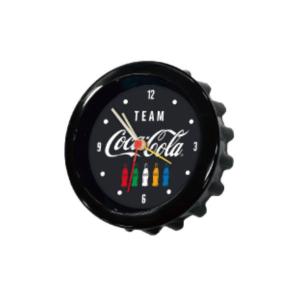 ペニーPJ-OL06（BK)【コカ・コーラ】【COCA-COLA】Bottle Cap Clock【BK】【アメリカン雑貨】【ドリンク】【ブランド】