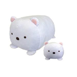 エス14690【すみっコぐらし】ロールクッション【しろくま】【すみっこぐらし】【クッション】【インテリア】【ホワイト】【映画】【アニメ】【かわいい】