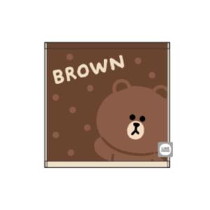 丸眞 フェイスタオル LINE FRIENDS ラインフレンズ ハローブラウン 綿