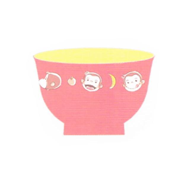 スケ527647　【おさるのジョージ】塗汁わん【ジョージ】【ひとまねこざる】【Curious Geo...