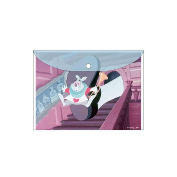 マリMDAF-102  【日本製】【ディズニーキャラクター】ビニールフラットポーチ【白うさぎと足】【...