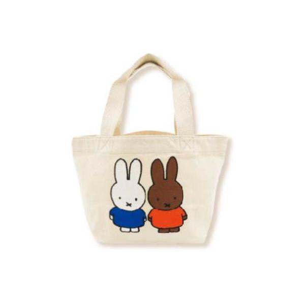 マリDBM-860  【miffy】【ミッフィー】刺繍ランチトートバッグ【ミッフィーとメラニー】【ウ...