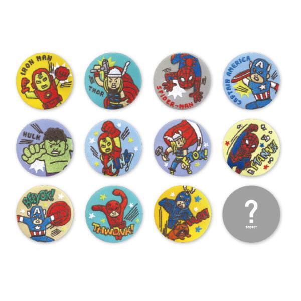 ティMV-5542166 【クジ】【マーベルキャラクター】刺繍缶バッジ【マーベル】【MARVEL】【...