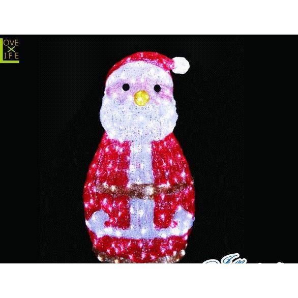9zak227【イルミネーション】【大型商品】LED クリスタルグロー サンタ【サンタクロース】【丸...