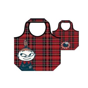 【ムーミン】【Moomin】くるくるショッピングバッグ【チェック】【リトルミイ】【ミイ】【アニメ】【絵本】【トート】【トートバッグ】【買い物】【小物入
