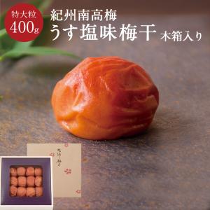 紀州南高梅 うす塩味梅干 塩分8％ 特大粒 PET容器 400g 梅干し 梅干