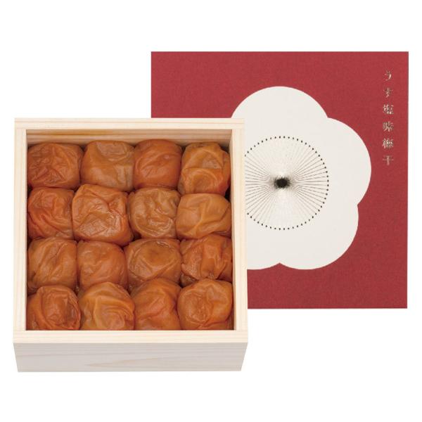 梅咲く木箱 単品ギフト 250g うす塩味梅干し （紀州 梅干 国産 南高梅 贈答品 慶事 内祝い ...