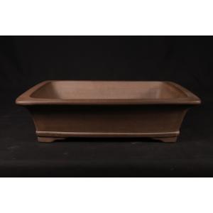 盆栽鉢 植木鉢 バーゲン 「烏泥外縁下紐丸鉢」 陶器 古渡 中国宜興 20