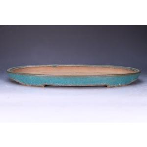 現代小鉢：鴻陽 楕円鉢 11.5cm【現品】 : 遊恵盆栽 Yahoo!店 - 通販