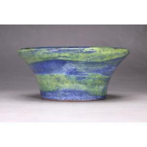 角山窯幸峰浮彫龍文長方鉢 第17回現代小鉢作家展「泥物の部」銀賞受賞
