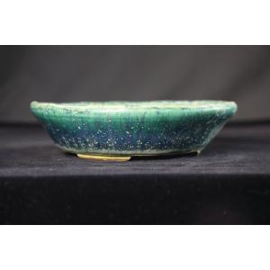 堀江美功 緑釉丸陣笠三足鉢 2.5号(7cm) : 鉢や 暮路空 - 通販 - Yahoo