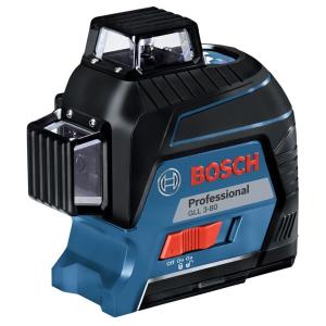 BOSCH　ボッシュ　レーザー墨出し器　GLL3-80　(ターゲットパネル、ポーチ、キャリングケース付)　360°フルライン｜ishikana