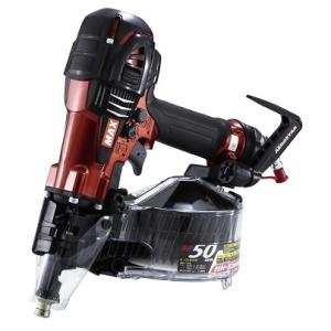 MAX マックス 高圧コイルネイラ HN-50N4(D)-R(CL) マイスターレッド キャリングケ...