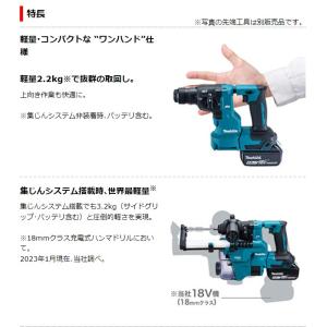 マキタ 18V 18mm充電式ハンマドリル H...の詳細画像4