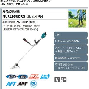 マキタ 18V 充電式草刈機 MUR195UD...の詳細画像1