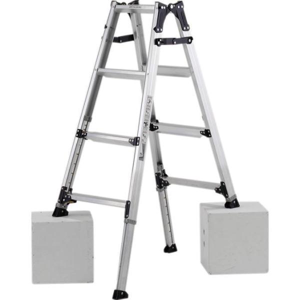 ALINCO アルインコ 伸縮脚付はしご兼用脚立 PRW-120FX 4尺 幅広踏ざん60mm