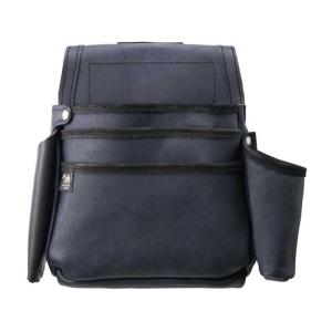 ふくろ倶楽部 朱雀 キャメル 剛 GOU 五型 三段釘袋 腰袋 釘袋 SZ-835-3DB のみ差し・墨つぼホルダー付　