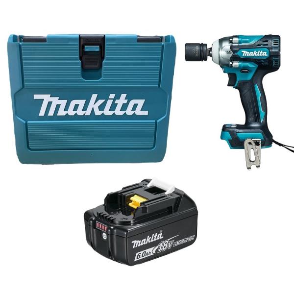 ケース付 マキタ 充電式インパクトレンチ 18V TW300DZ + バッテリBL1860B (充電...