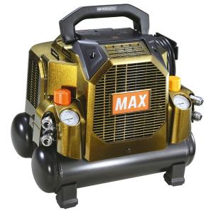 MAX マックス 高圧エアコンプレッサ AK-HL1301E(8L) アンバーオリーブ 高圧取出口2個/常圧取出口2個 ZT92329｜石田金物