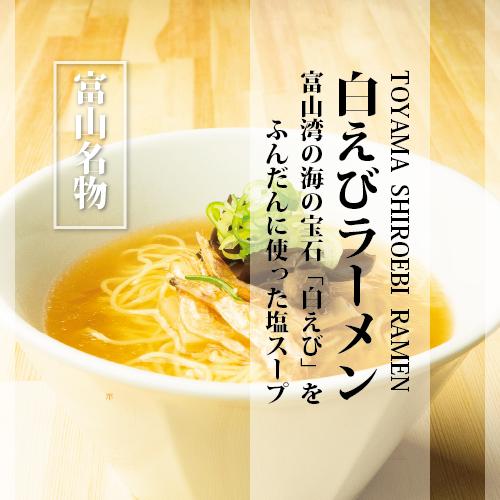 白えびラーメン5食スープ付セット ご当地ラーメン 北陸 富山 工場直送 自家製麺 塩スープ 細麺 ス...