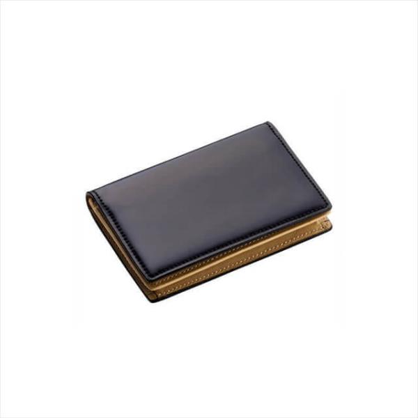 ブレイリオ レーデルコードバン 名刺入れ通しマチ ブラック