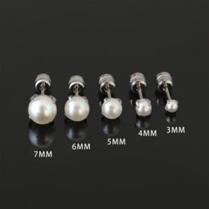 ピアス レディース つけっぱなし 貝パール 真...の詳細画像3