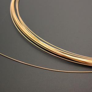 14金 素材 ワイヤー 1m ラウンドワイヤー 【 0.4mm 切売り 1M】 ソフトタイプ 14Kイエロー